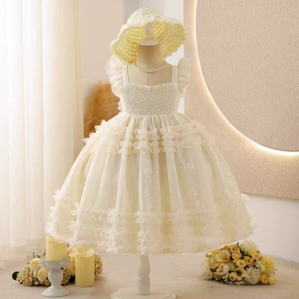 Butterfly dress with hat