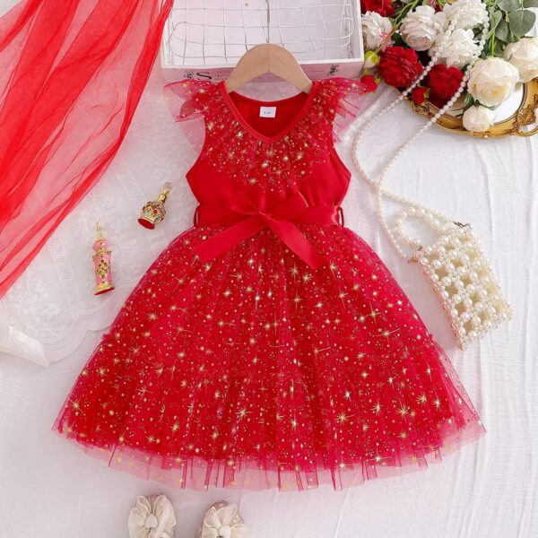 Fancy red gown