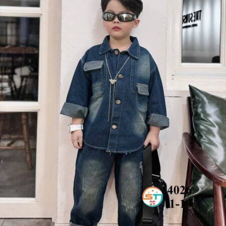 Long sleeve Jean on Jean set