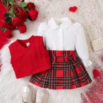 3 piece red wear set