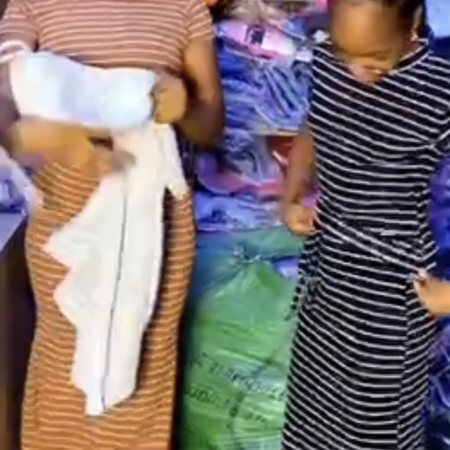 Stripe 2 piece skirt set