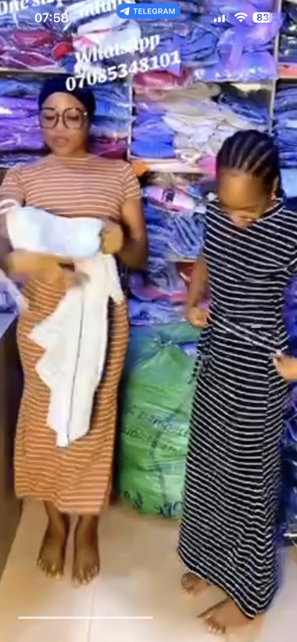 Stripe 2 piece skirt set