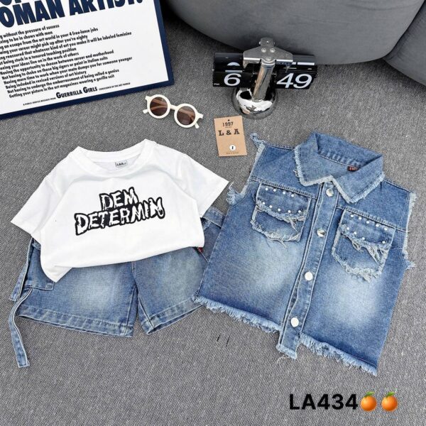 3 piece jeans set