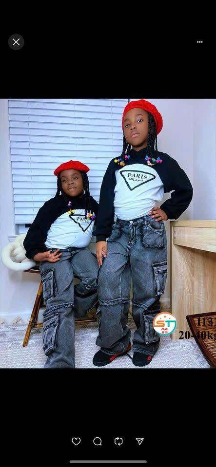 Paris long sleeve and cargo set