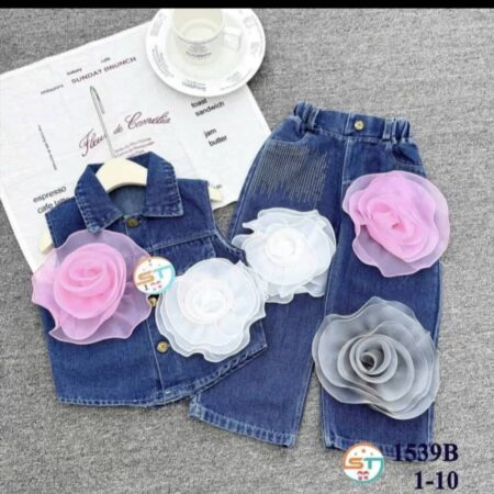 Jean on Jean flower set