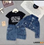 3 piece jeans set