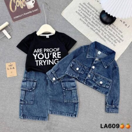 3 piece jeans set