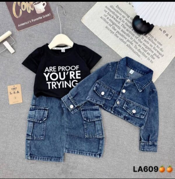3 piece jeans set