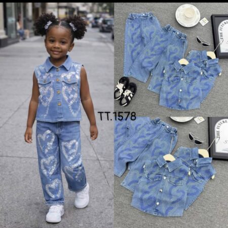 2 piece jean on jean set