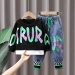 2 piece top and jean set