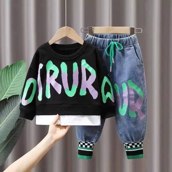 2 piece top and jean set