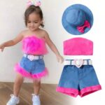 Pink and short 4 piece set