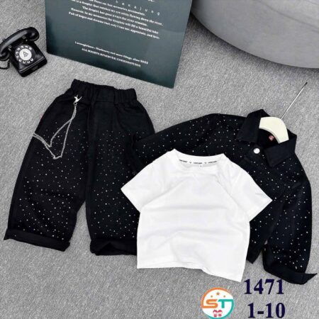 3 piece stony black wear