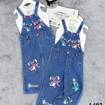 2 piece dungarees set