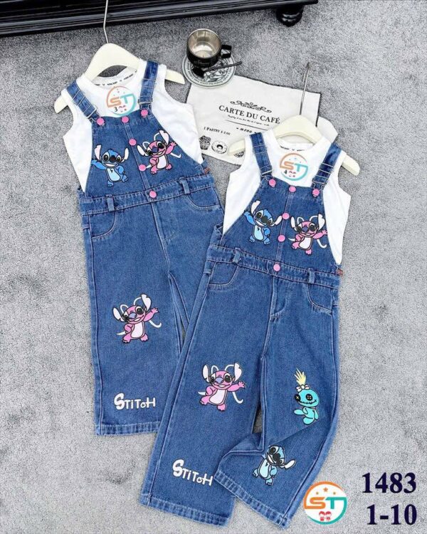 2 piece dungarees set