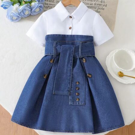 2 piece jean gown