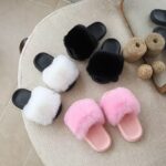 Fancy fur slippers