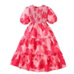 Butterfly print dress