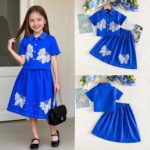 Butterfly beaded 2 piece set