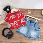 Red top 2 piece set