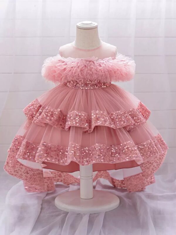 Pink petal princess dress