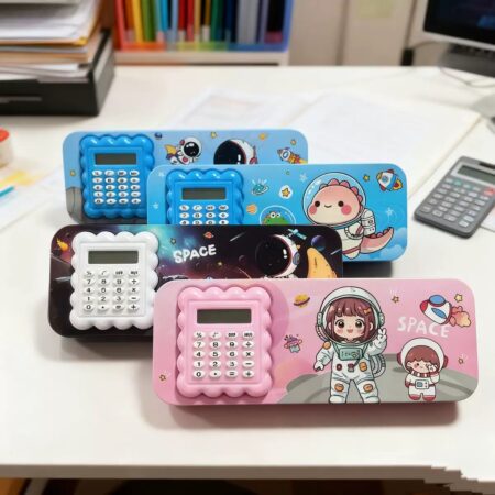 Astronaut calculator stationery box