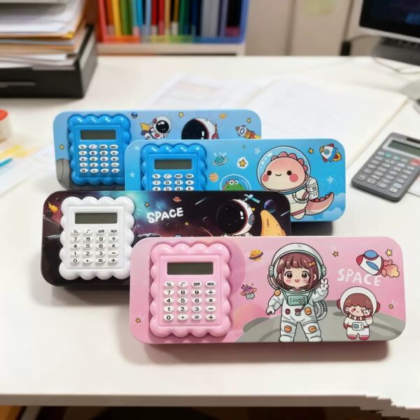 Astronaut calculator stationery box