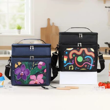 Double layers big lunch bag