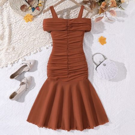 Girls mermaid flare dress