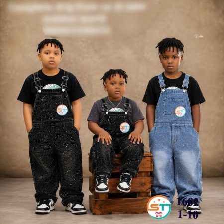 Boys dungarees 3 piece set