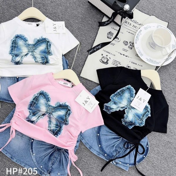 Bow skirt set