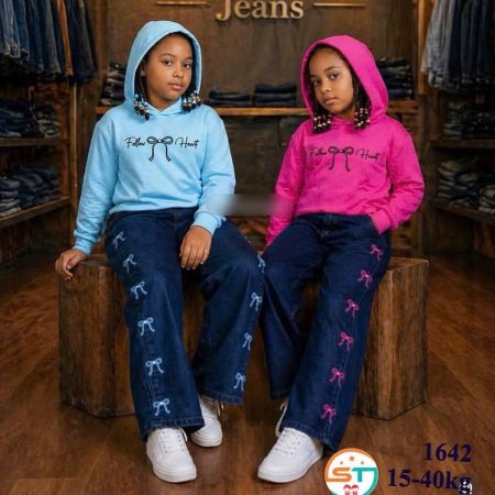 Hoodie bow 2 piece set