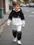 Starry sky boy/girl hoodie set
