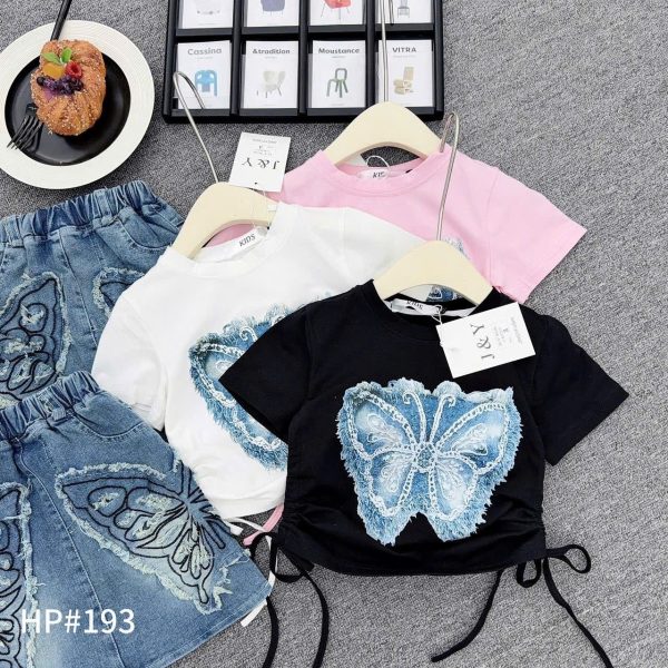 Butterfly skirt set