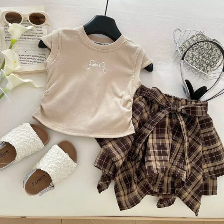 Top and handkerchief skirt set