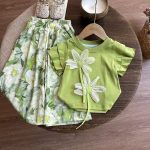 Flower top and pant set