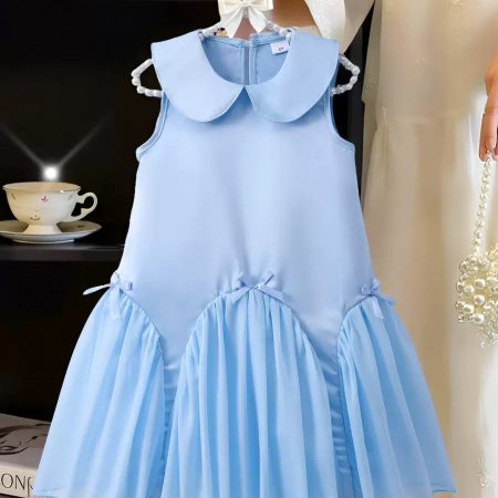 Sleeveless bow dress